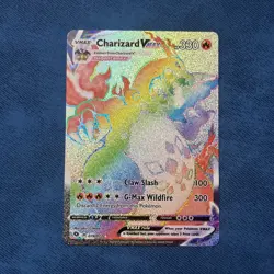 Pokemon TCG Charizard VMAX Rainbow Secret Rare Card 074/073 Champions Path - Image 1