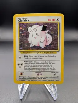 Clefairy 5/102 - Base Set Holo - Vintage Pokemon TCG - MP - Image 1