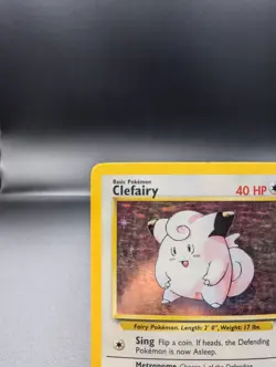 Clefairy 5/102 - Base Set Holo - Vintage Pokemon TCG - MP - Image 2