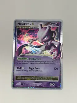 Pokemon Mewtwo LV.X DP28 Diamond & Pearl Promo Holo 120 HP Giga Burn - Image 1