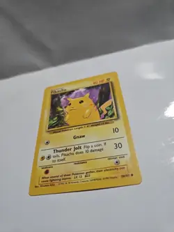 Pokemon TCG Base Set Pikachu Card 58/102 Unlimited Regular Common LP - Image 2