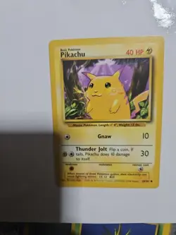Pokemon TCG Base Set Pikachu Card 58/102 Unlimited Regular Common LP - Image 4