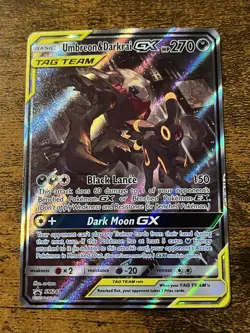Umbreon & Darkrai GX Promo SM Promos SM241 Pokemon Card Standard Size Tag Team - Image 1