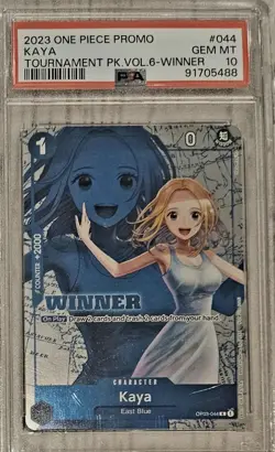 2023 Kaya Promo One Piece Tournament Pack Vol 6 Winner English OP03-044 PSA 10 - Image 1