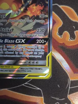 Pokemon Reshiram & Charizard GX TAG TEAM Promo Holo SM201 270 HP Card - Image 2