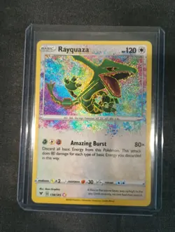 Pokemon TCG SWSH Vivid Voltage Rayquaza Card 138/185 Rare - Image 1
