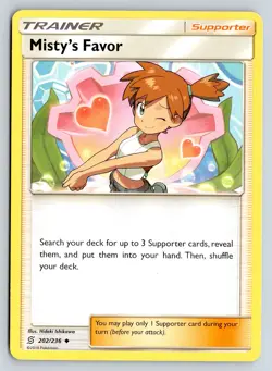 Misty's Favor 202/236 SM - Unified Minds Pokemon Card TCG - Image 1