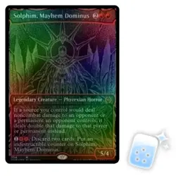 FOIL SOLPHIM, MAYHEM DOMINUS (OIL SLICK RAISED FOIL) Phyrexia: All Will Be One O - Image 1