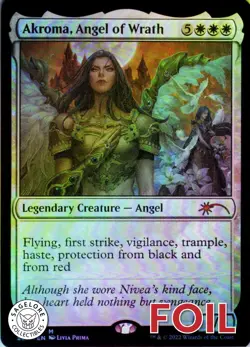 MTG Akroma, Angel of Wrath (489) | NM Foil | Secret Lair Livia Prima {SLD} - Image 1