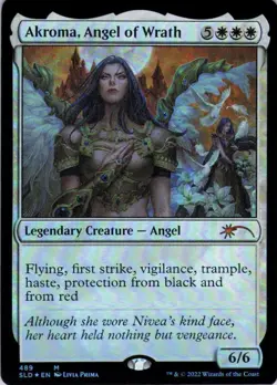 MTG Akroma, Angel of Wrath (489) | NM Foil | Secret Lair Livia Prima {SLD} - Image 2
