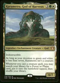 1x Karametra, God of Harvests - Commander 2020 -NM-Mint - MTG - Image 1