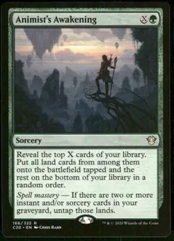 1x Animist's Awakening - Commander 2020 -NM-Mint - MTG - Image 1
