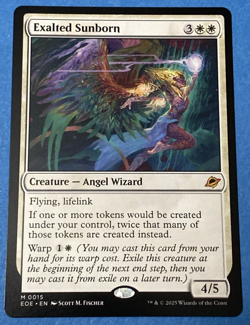 Exalted Sunborn Edge of Eternities Regular EOE M Mythic 15 Creature Angel Wizard - Image 1