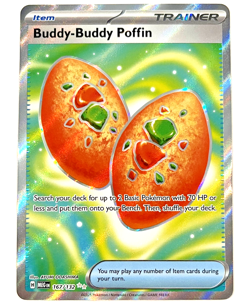 Pokemon Mega Evolution - Buddy Poffin - Full Art Trainer NM+/MINT - 167/132 - Image 1