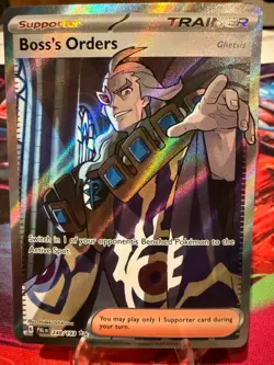 Boss’s Orders Ghetsis 248/193 Full Art Paldea Evolved Pokemon NM - Image 1