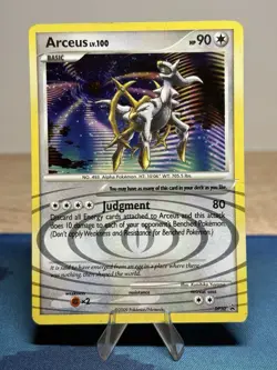 Arceus DP50 Diamond and Pearl Black Star Promo Holo Rare Pokemon MP - Image 1