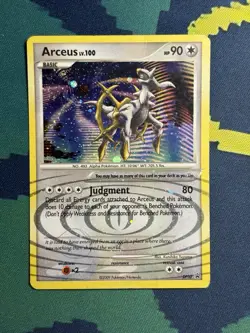 Arceus DP50 Diamond and Pearl Black Star Promo Holo Rare Pokemon MP - Image 2