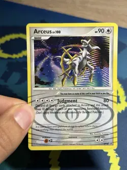 Arceus DP50 Diamond and Pearl Black Star Promo Holo Rare Pokemon MP - Image 3