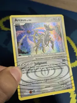 Arceus DP50 Diamond and Pearl Black Star Promo Holo Rare Pokemon MP - Image 4