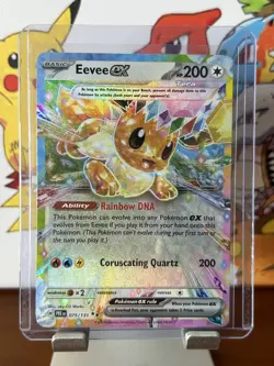 🔹Eevee EX 075/131 Holo Double Rare Half Art🔹Pokemon TCG Prismatic Evolutions - Image 1