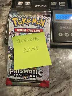 22.49g! HEAVY -Pokemon Prismatic Evolution Booster Pack -Possible GODU - Image 3