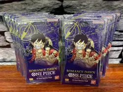 NEW One Piece Romance Dawn English OP-01 Sleeved Sealed Blister Pack Lot of 10 - Image 1