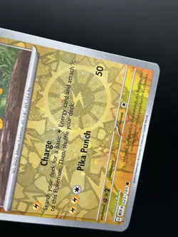 Reverse Cosmo Holo Pikachu 025/165 - Pokemon 151 Card - NM - Image 2