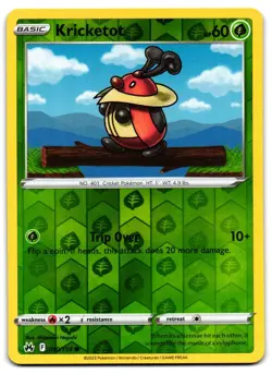 Kricketot 010/159 - Crown Zenith Common Pokemon TCG Reverse Holo - NM Card - Image 1