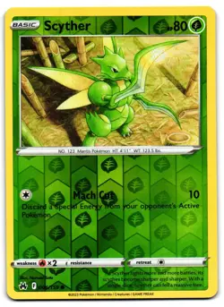 Scyther 006/159 - Crown Zenith Common Pokemon TCG Reverse Holo - M/LP Card - Image 1