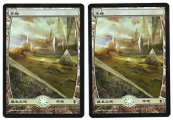 MTG 1x Zendikar common land FOIL Japanese LP Plains #233 Vincent Proce - Image 1