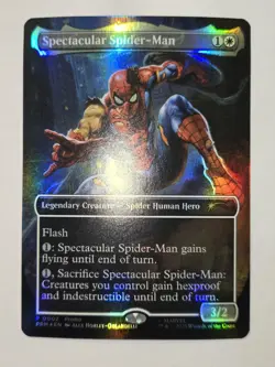 MTG Spectacular Spider-Man Marvel Promo 002 Foil Promo - Image 2