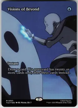 MTG Visions of Beyond (Borderless) Foil NM Avatar: The Last Airbender: Magic 21 - Image 1