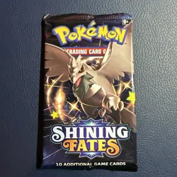 1 Pokemon Official TCG: Shining Fates Booster Pack Ugly Sealing - Image 1