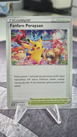 Fanfare Perayaan 374/S-P Promo Indonesia Trainer Website Promo Pokemon 2022 NM - Image 1