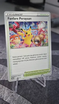Fanfare Perayaan 374/S-P Promo Indonesia Trainer Website Promo Pokemon 2022 NM - Image 2