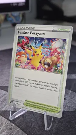 Fanfare Perayaan 374/S-P Promo Indonesia Trainer Website Promo Pokemon 2022 NM - Image 3