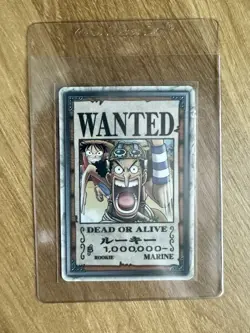 2002 One Piece TCG Jap Wanted Pirate Usopp Tournament Game Prize Card Rookie - Image 1