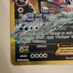 Gyarados EX Full Art Secret Rare Holo Pokemon Card Breakpoint 123/122 - Image 3