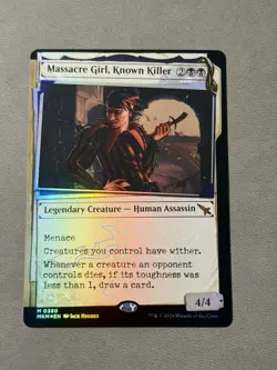 Massacre Girl, Known Killer #0380 MKM Invisible Ink Showcase NM Holo - Image 1