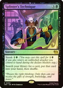 NM Foil Splinter's Technique, MTG, TMNT, Magic the Gathering, 80 - Image 1
