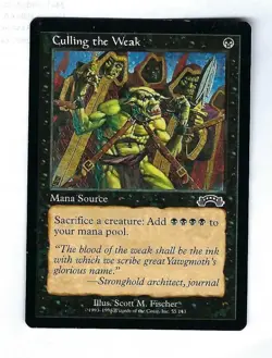 Culling The Weak - Exodus - Magic The Gathering NM/M (Never Played) - Image 1