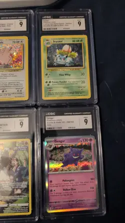 Pokemon Lot of 10 Cgc 9 Slabs - Ivysaur Gengar jynx arceus aaron claydol - Image 4