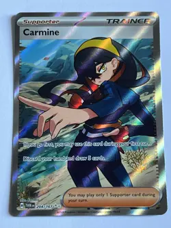 Carmine 204 / 167 Pokemon Twilight Masquerade 2024 Near Mint Ultra Rare Holo - Image 4