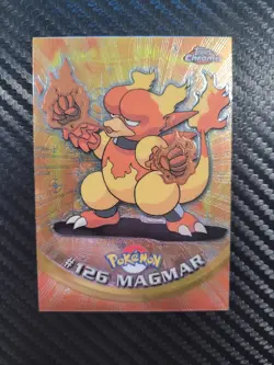 Pokemon Topps Chrome Magmar #126 TV Animation Edition Series 2 Holo Rare 2000/MP - Image 1