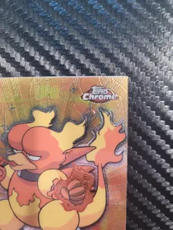 Pokemon Topps Chrome Magmar #126 TV Animation Edition Series 2 Holo Rare 2000/MP - Image 3