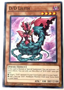 D/D Lilith Yugioh TCG SDPD-EN008 - Common - 1st Edition Card - Image 2