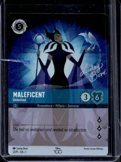 2023 Disney Lorcana Rise of the Floodborn Maleficent - Uninvited Promo #22/P1 - Image 1