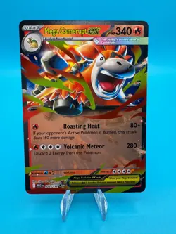 Pokemon Card Mega Camerupt EX 022/132 Double Rare Mega Evolution Base Set NM - Image 1
