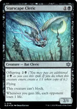 Starscape Cleric FOIL Bloomburrow Magic MTG NM - Image 1