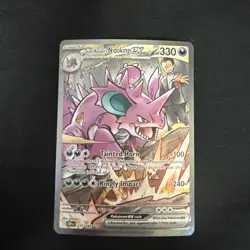 Pokemon TCG Team Rockets Nidoking EX 233/182 Destined Rivals NM - Image 1